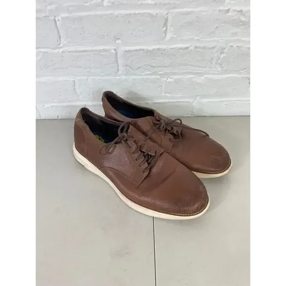 Cole Haan Men's Grand Atlantic Casual Oxford Shoes Smooth Leather Brown Size 11 - Picture 2 of 12
